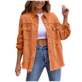 Women's Oversized Jean Jacket – Classic Lapel Button-Up Frayed Hem Denim Coat Everyday Wonders