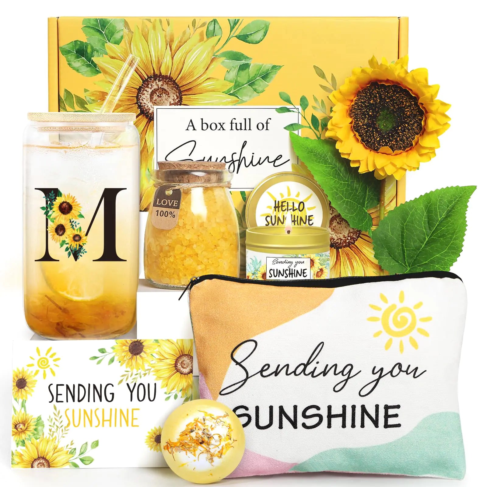 Sunflower Self Care Spa Basket