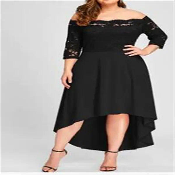 Lace Dress - Elegant Long Gown