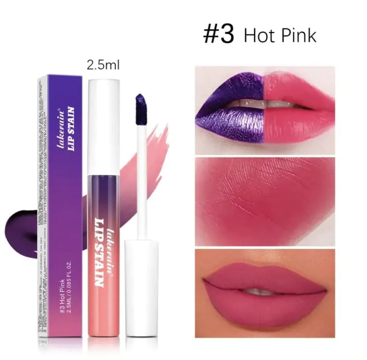 Lakerain Tear And Pull Lip Gloss Matte Finish Long Lasting Fang Lip
