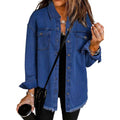 Women's Oversized Denim Jacket – Lightweight Boyfriend Button-Down Long Jean Coat Everyday Wonders