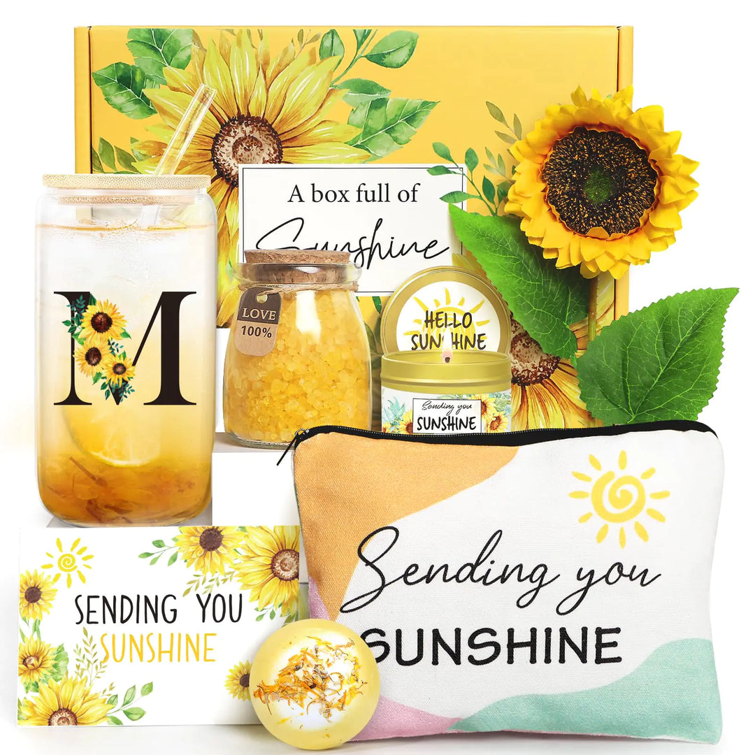 Sunflower Self Care Spa Basket