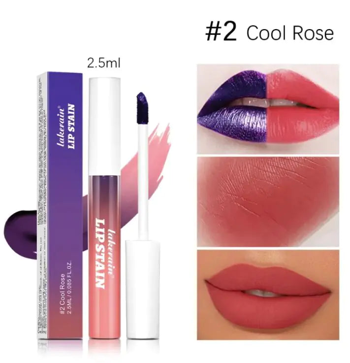 Lakerain Tear And Pull Lip Gloss Matte Finish Long Lasting Fang Lip